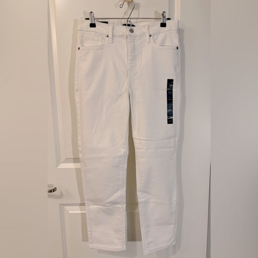 NWT BR High-rise Slim White Jeans - Size 10